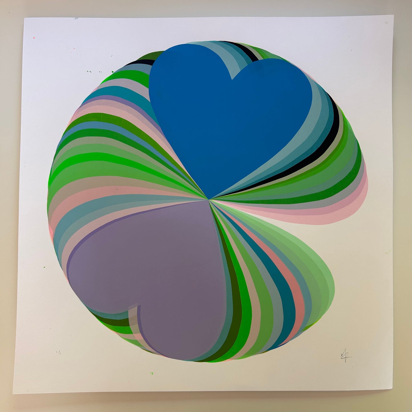 Abstract Hearts | Land and Sea