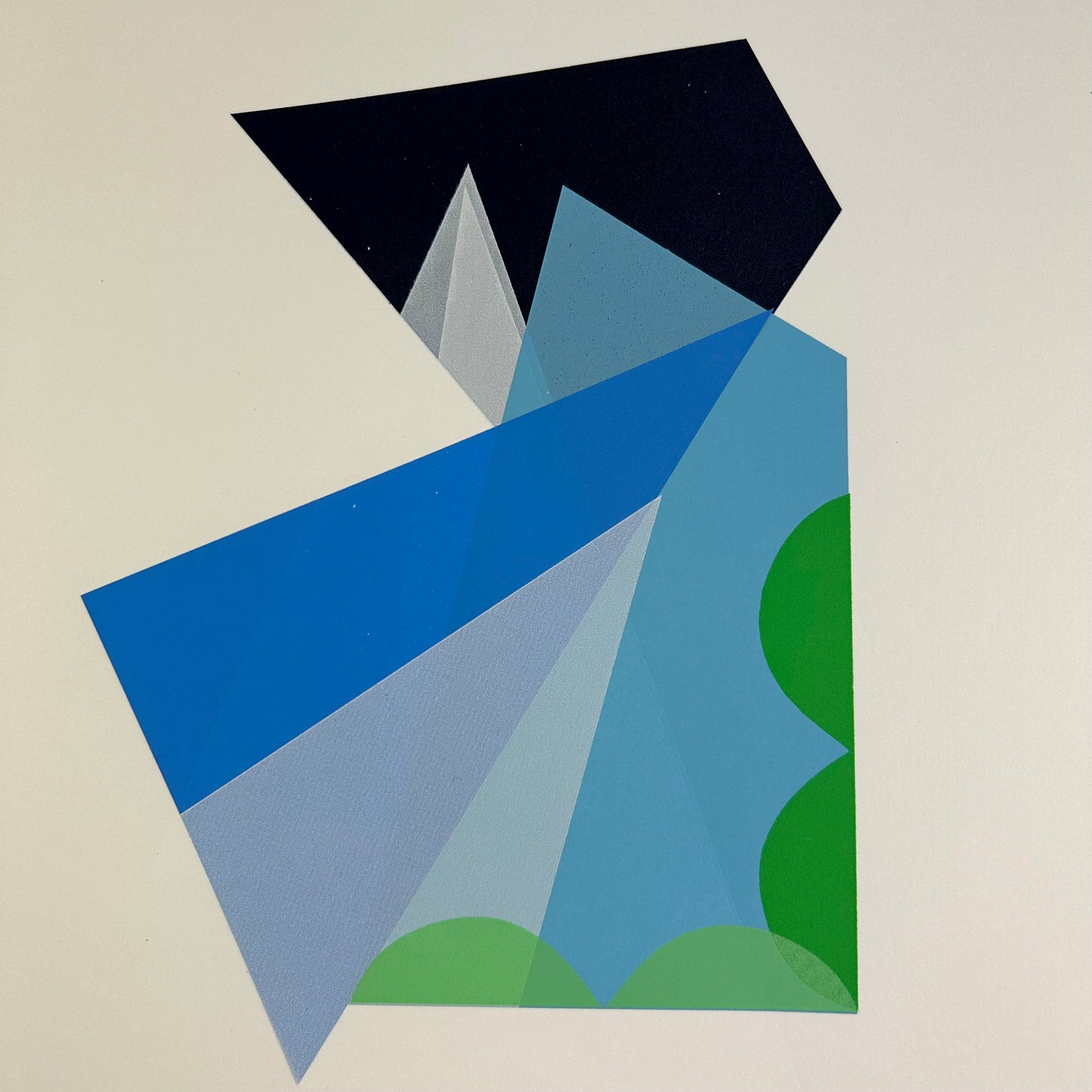 Abstract Screen Print | Paper Planes
