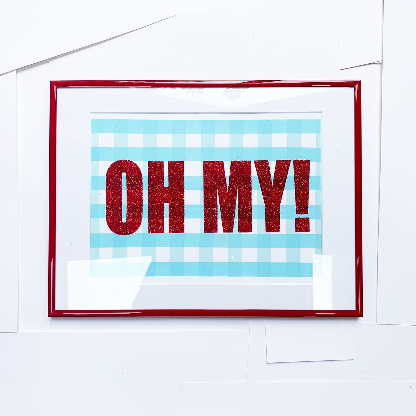 Oh My! Glitter Screen Print