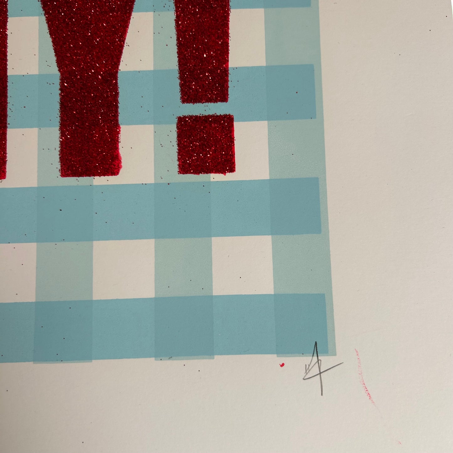 Oh My! Glitter Screen Print