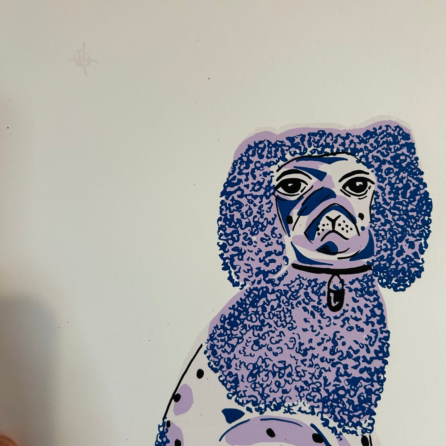 Lilac Wooly China Dogs | Screen Print