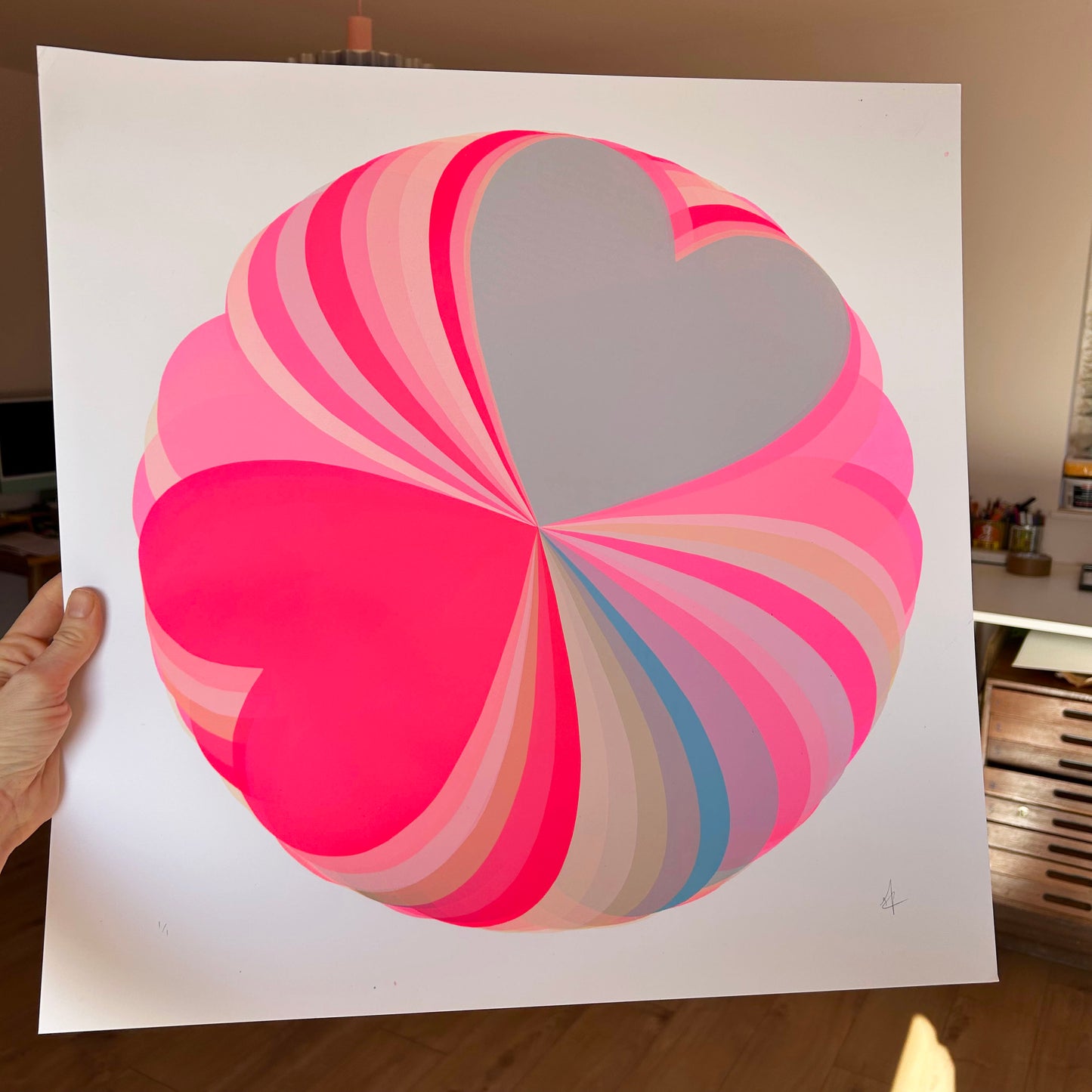 Abstract Hearts | Pinky Blues