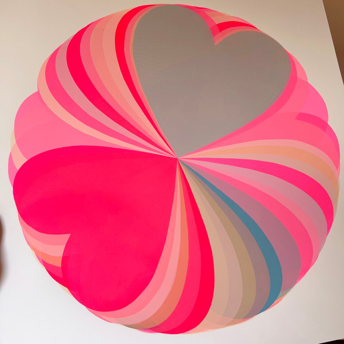 Abstract Hearts | Pinky Blues