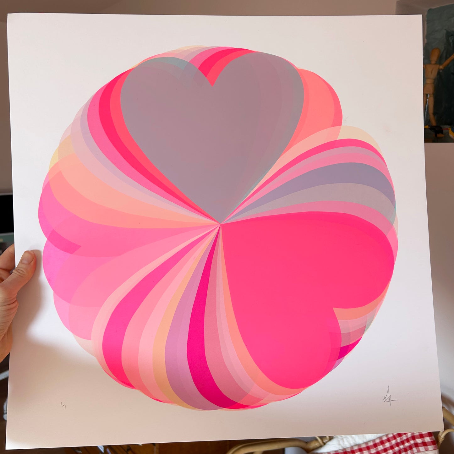 Abstract Hearts | Lilac Dreams 1