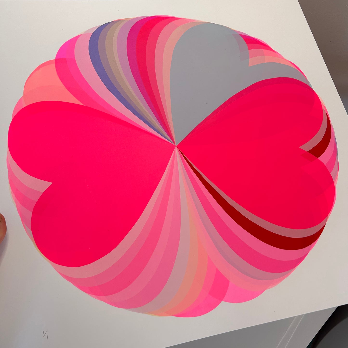 Abstract Hearts | All the Pinks