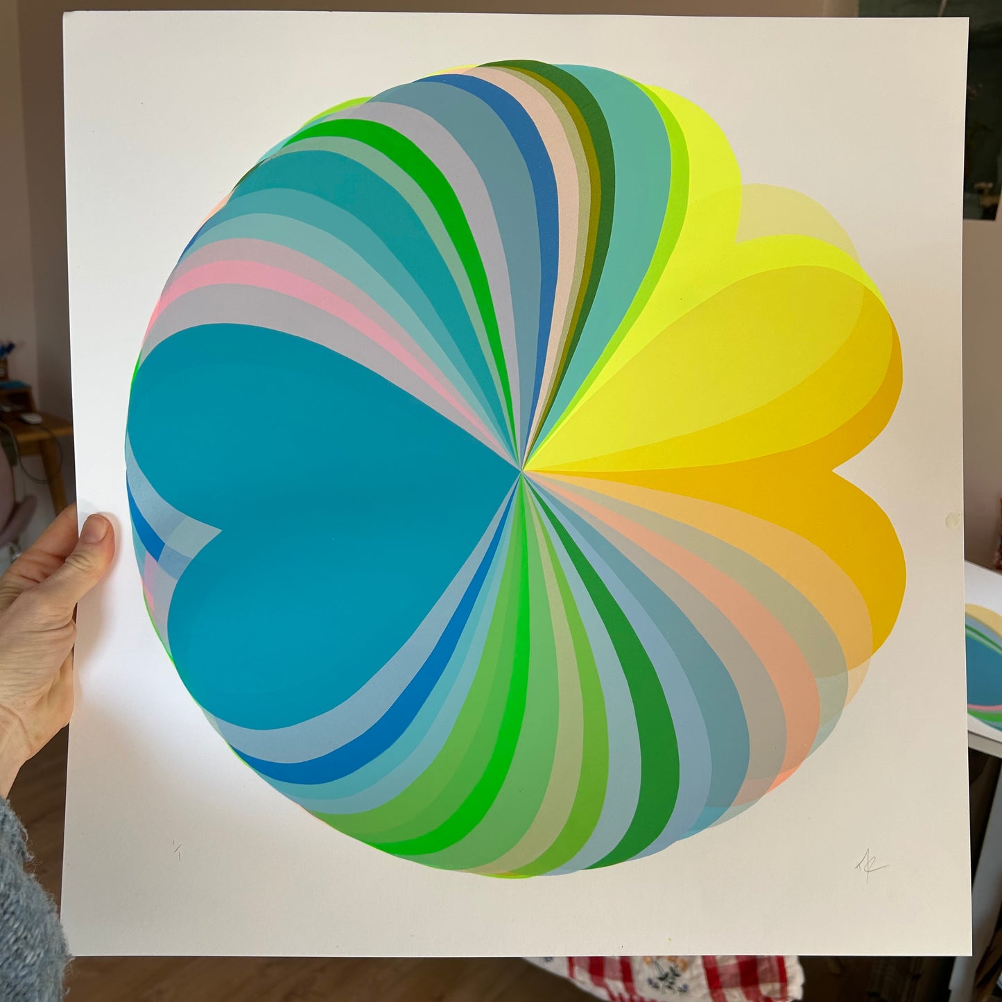 Abstract Hearts | Sunrise Glow