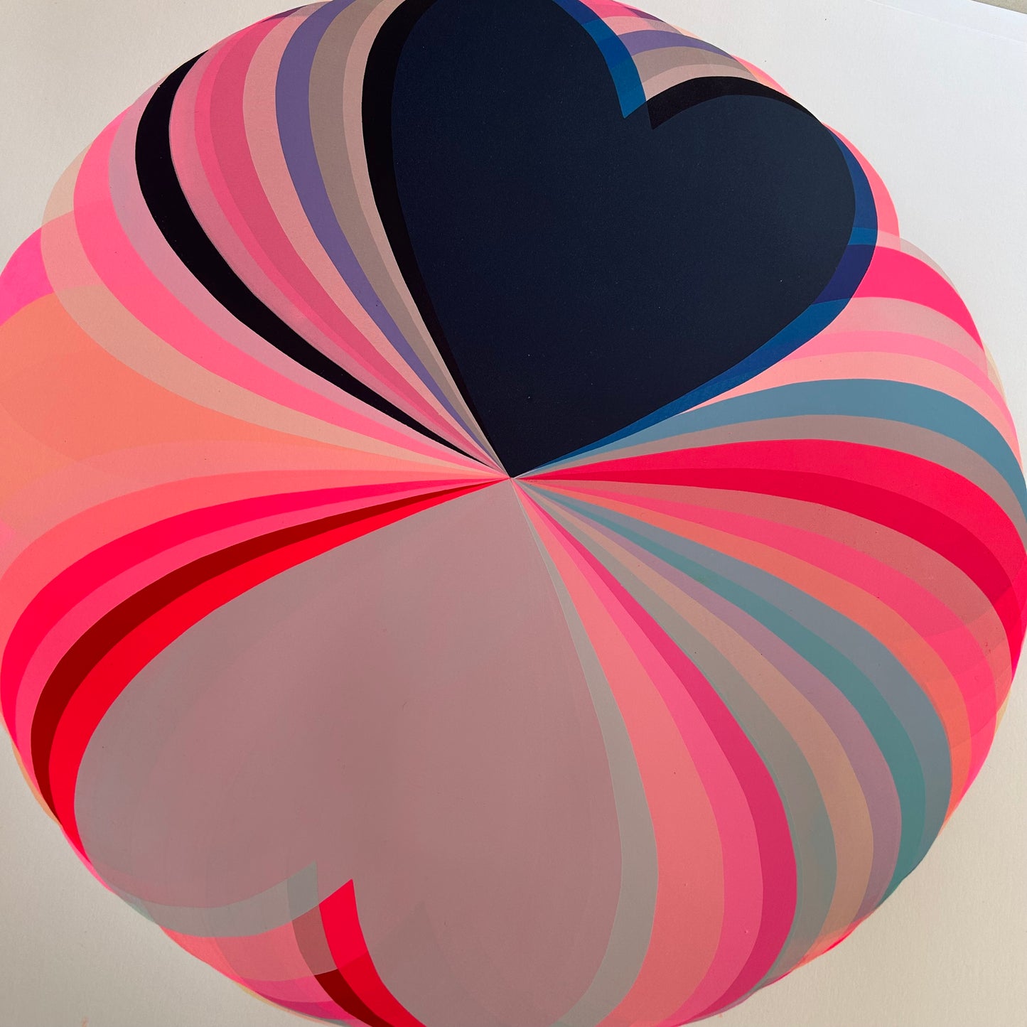 Abstract Hearts | Navy