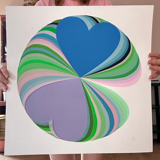 Abstract Hearts | Land and Sea
