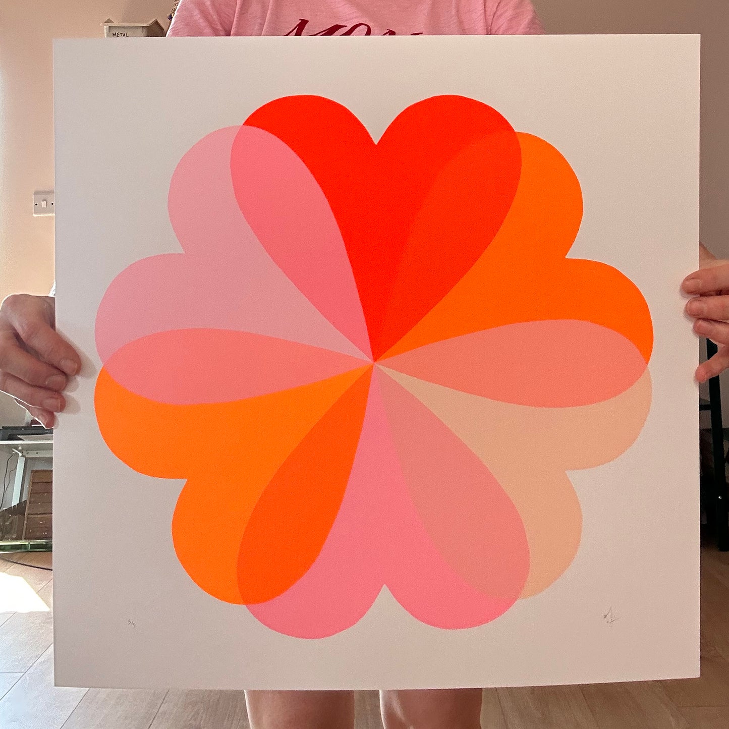 Large Hearts and Flowers | Orange Blossom | NEW