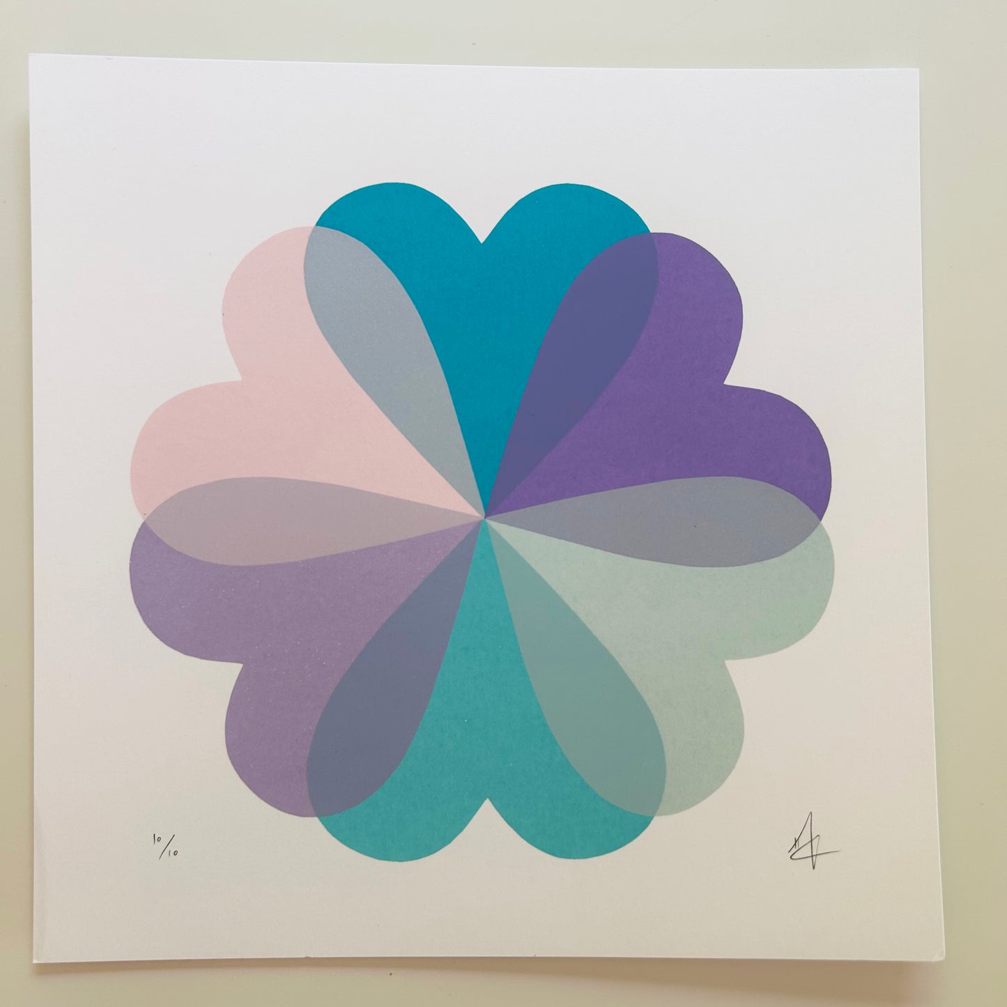 Small Hearts and Flowers | Lilac Teals | NEW