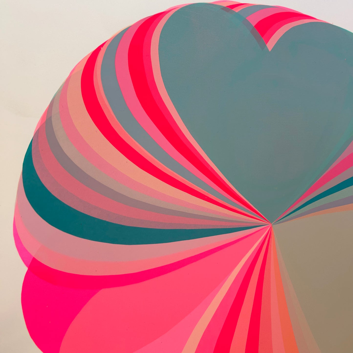 Abstract Hearts | Pink Splash
