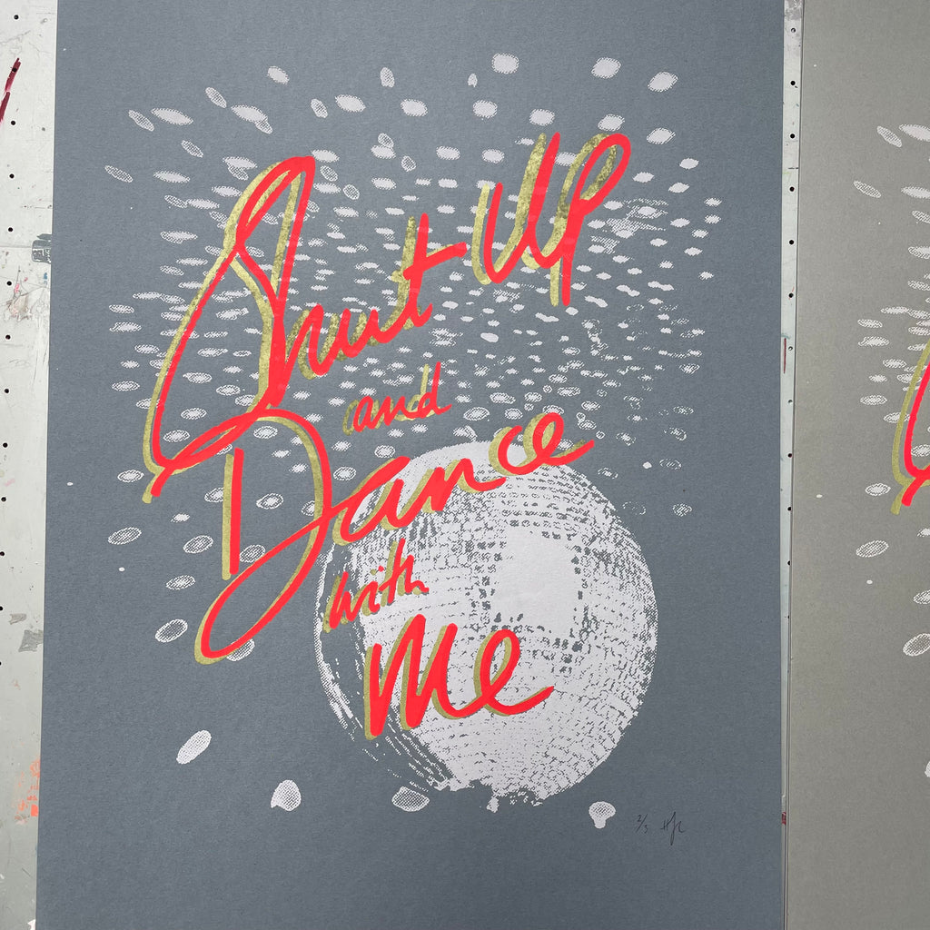 Shut up & dance with Me | Grey Paper, Orange