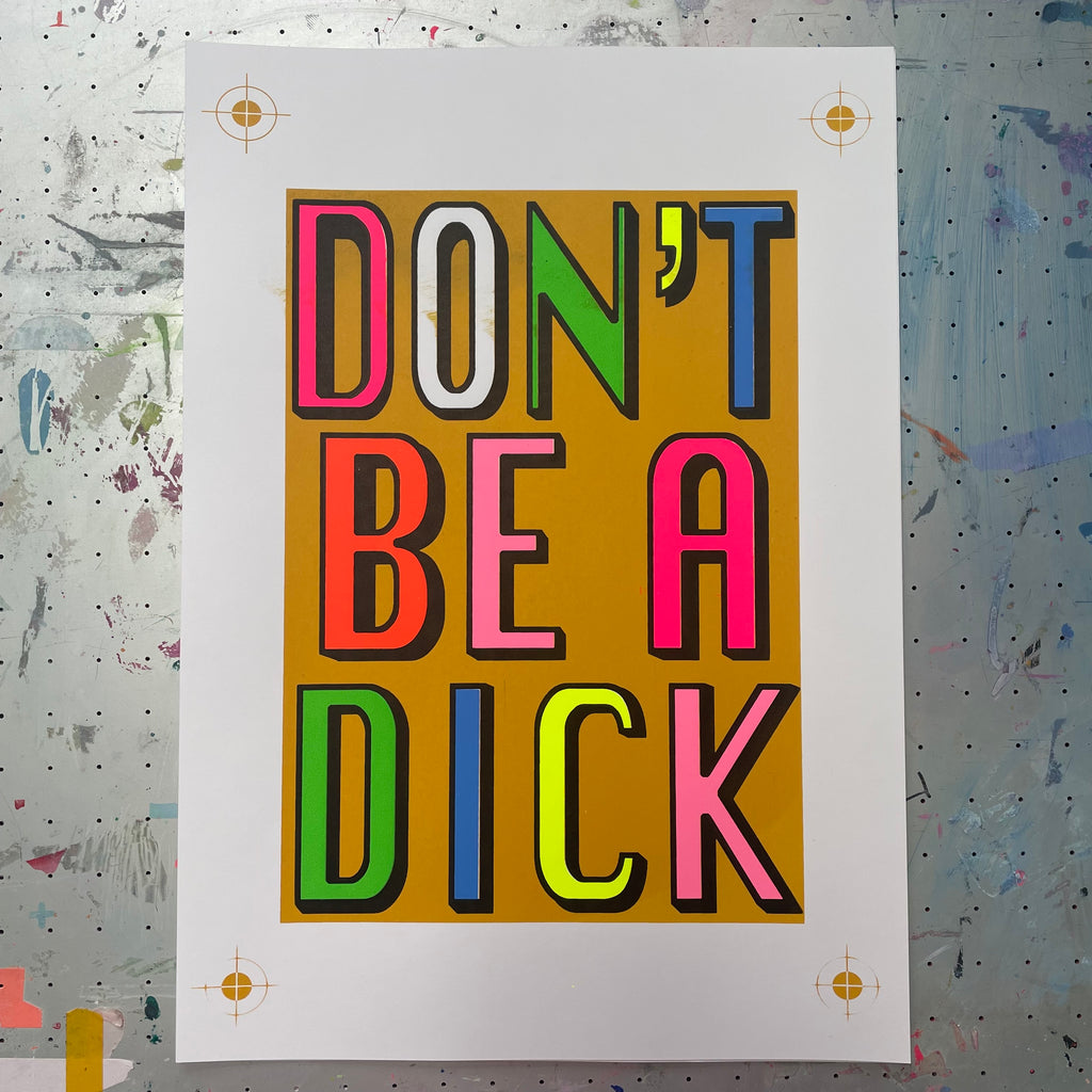 Don't Be a Dick, test sheet