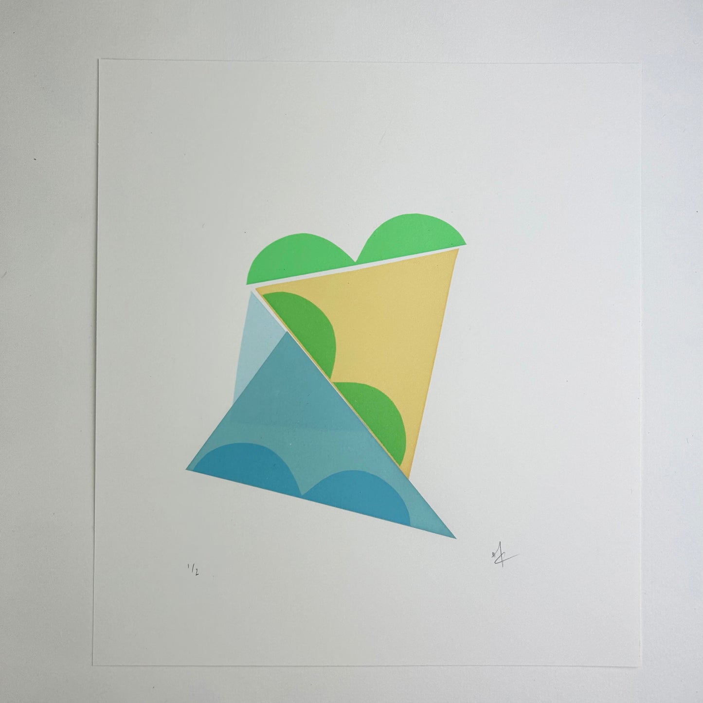 Abstract Screen Print | Little Hills