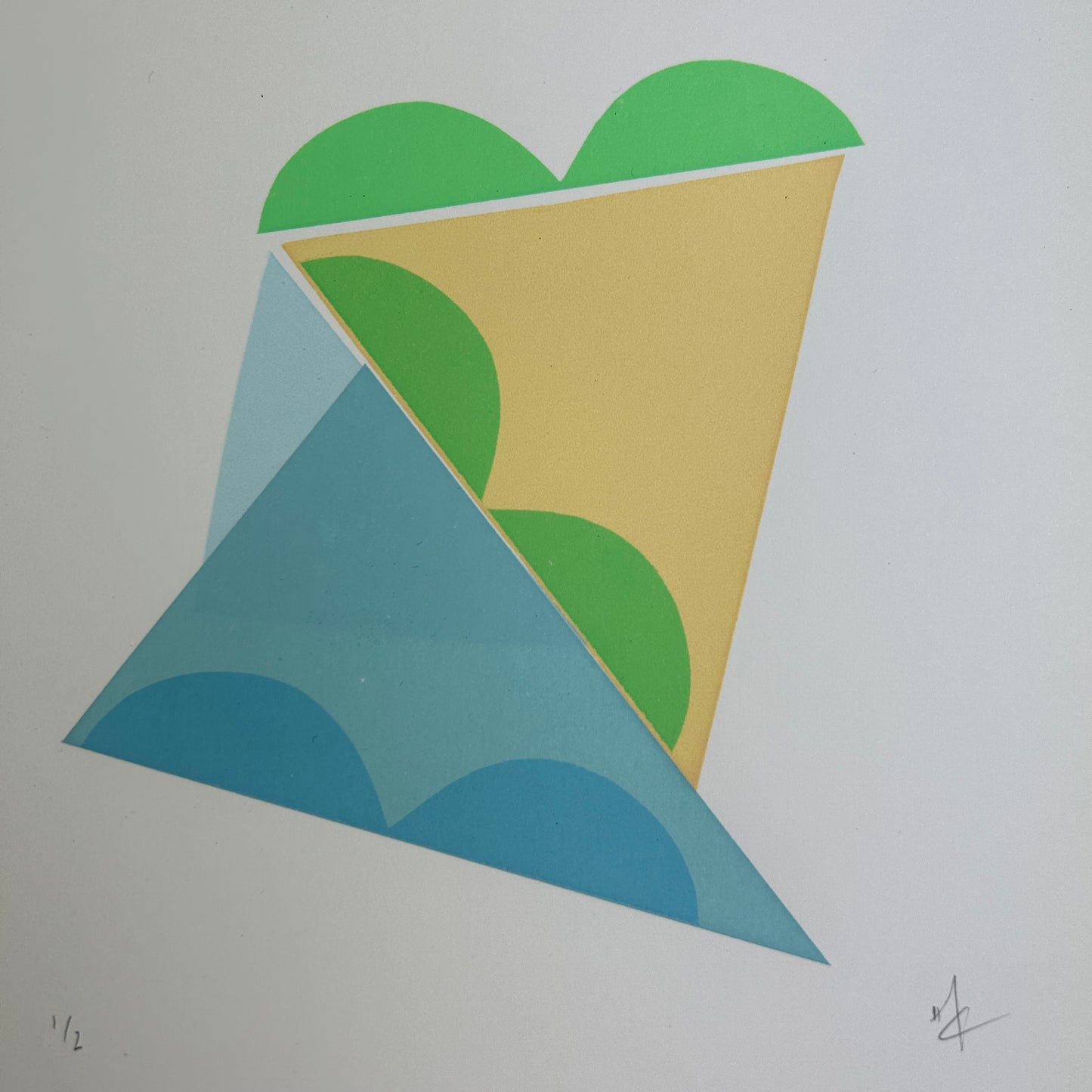 Abstract Screen Print | Little Hills