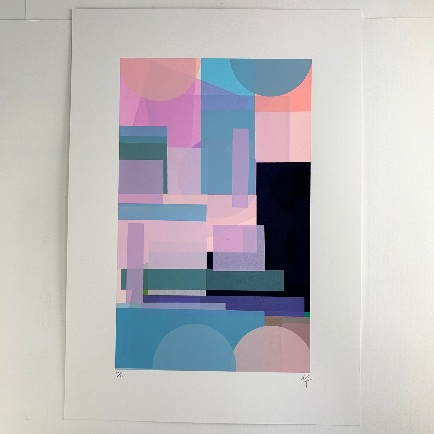 Abstract Screen Print | Lilac Dreams