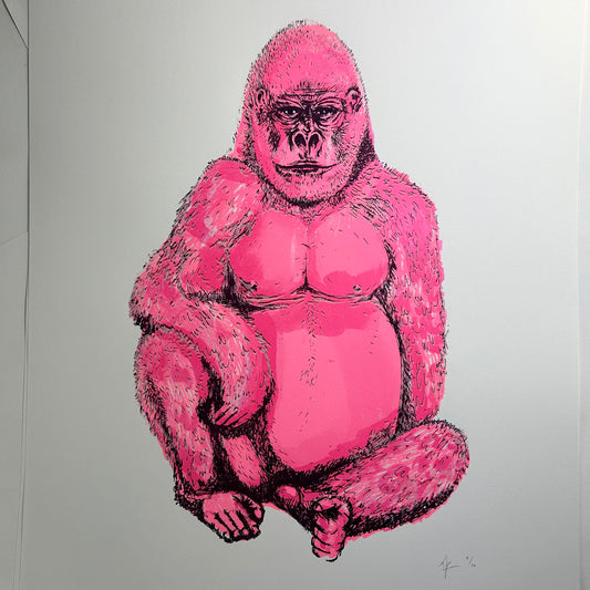 Pink Gorilla | Screen Print