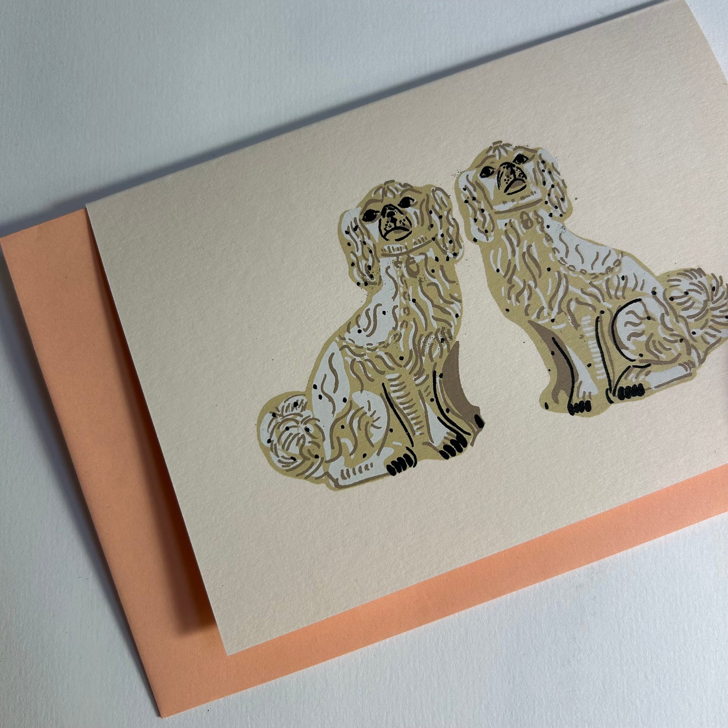 China Dogs | Hand Printed Card