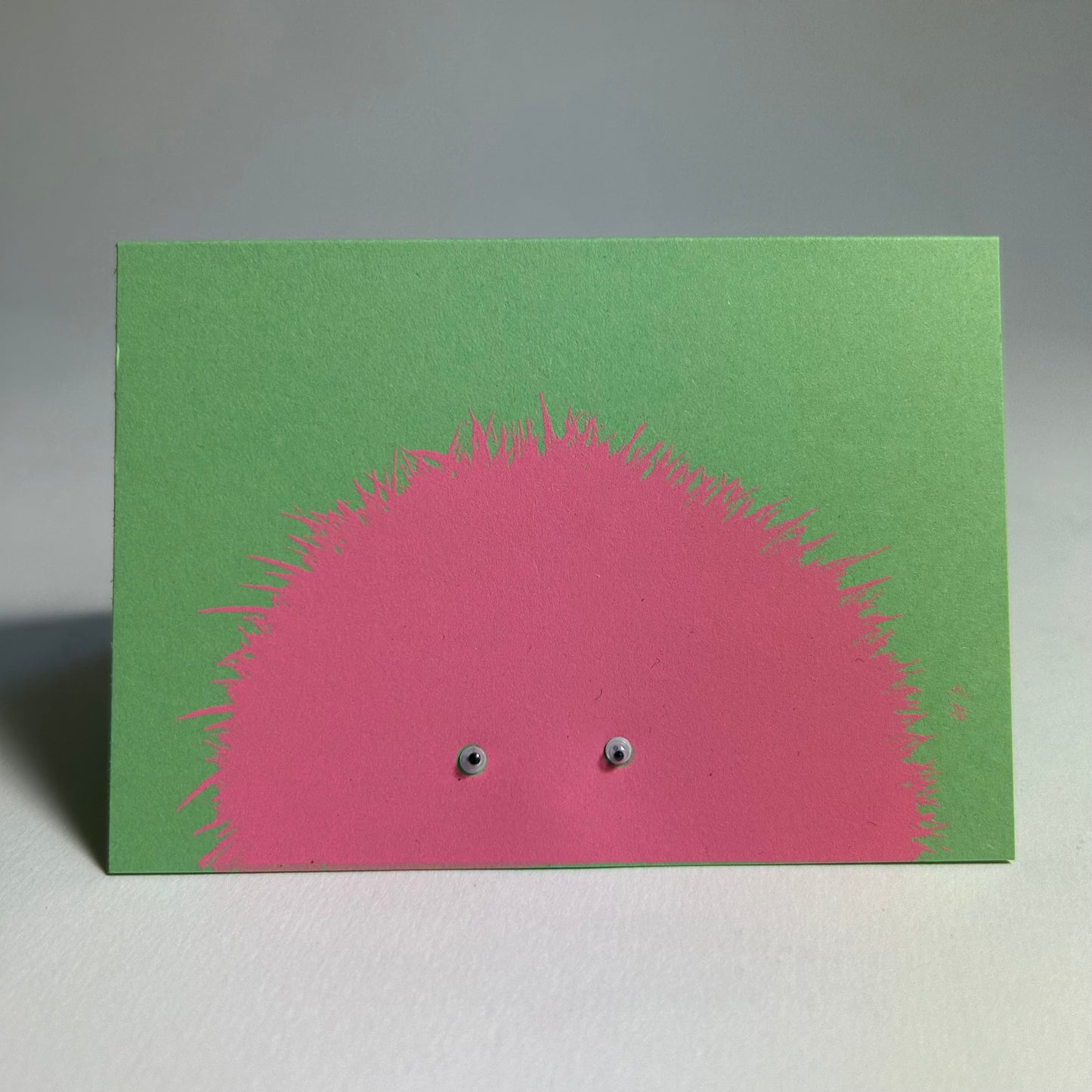 Pink Fluff | Hand Screen Printed Card