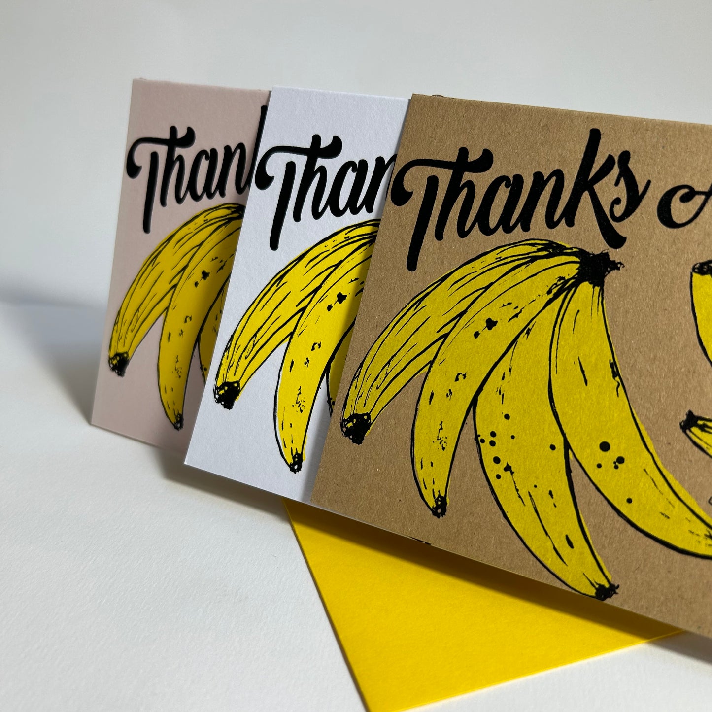 Thanks a Bunch | Banana Card | White