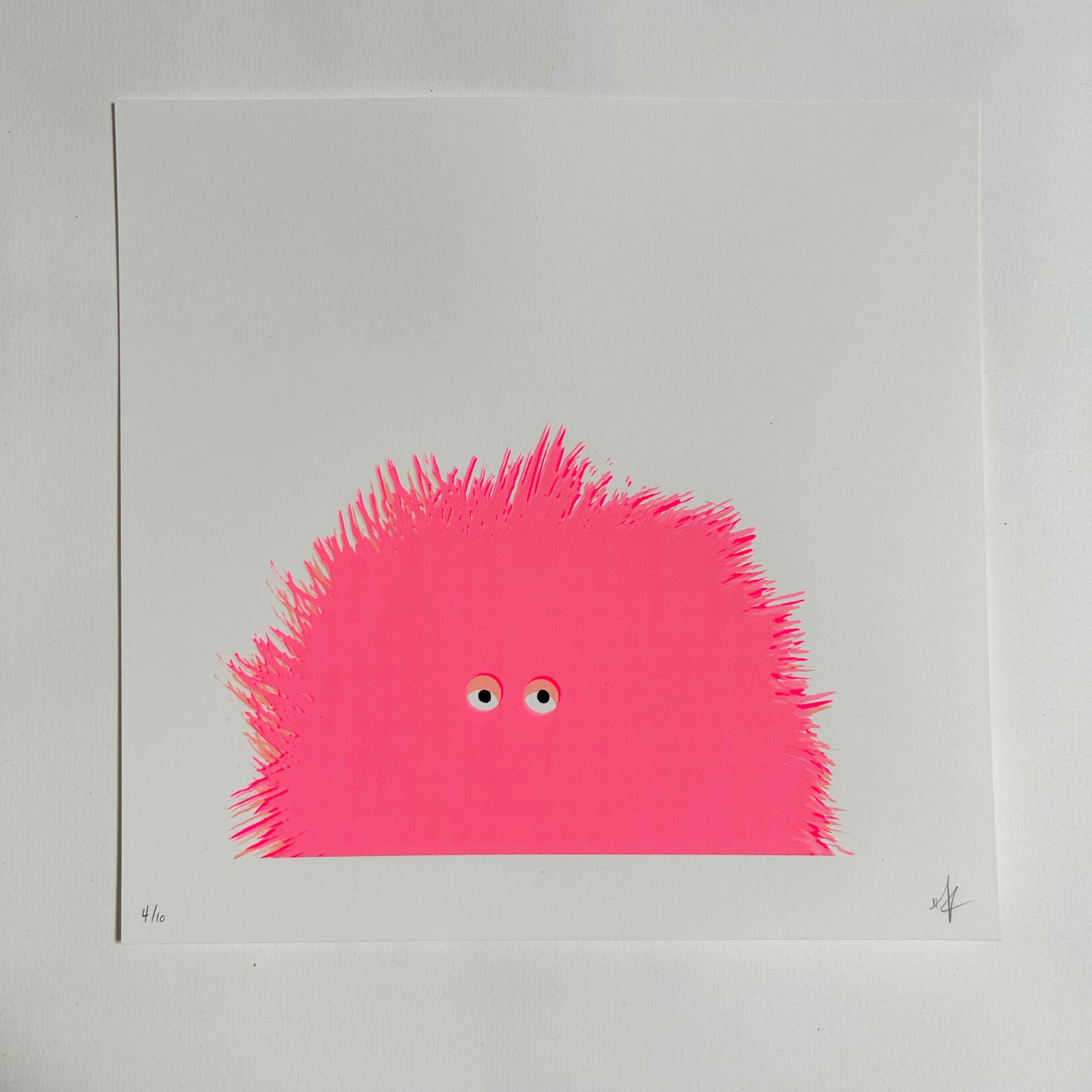 Pink Fluffy | Screen Print