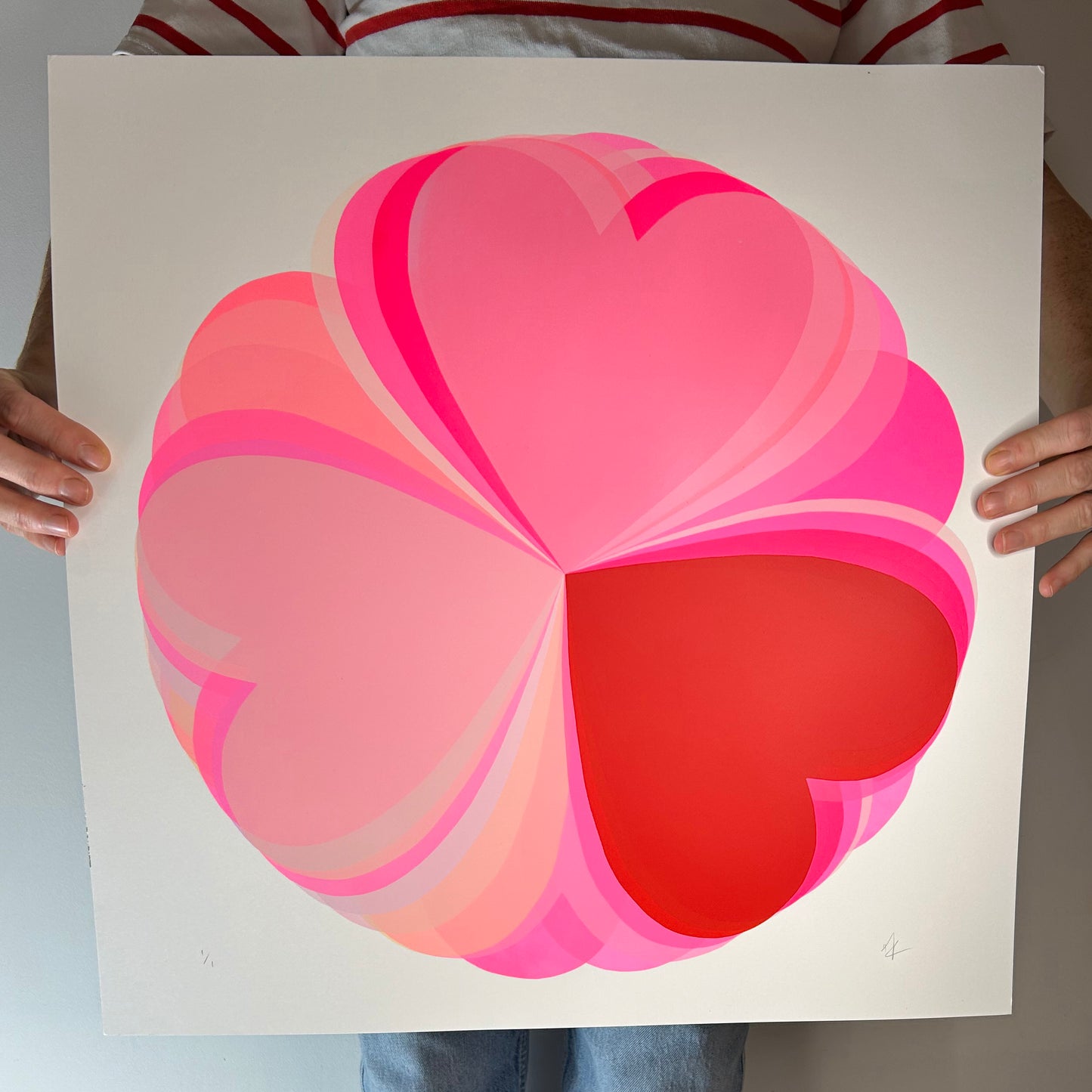 Abstract Hearts | Reds and Pinks