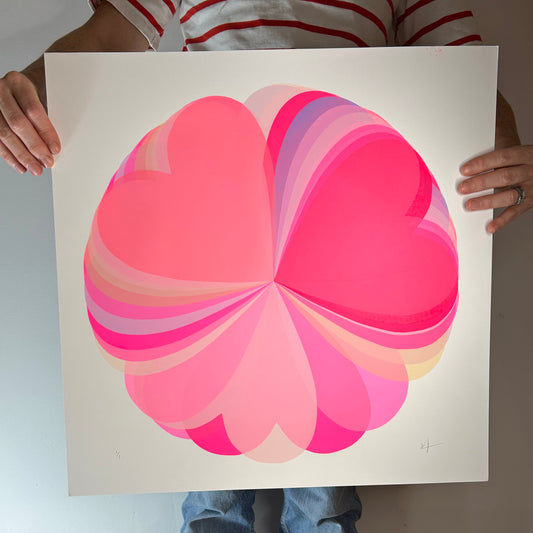 Abstract Hearts | Soft Pinks