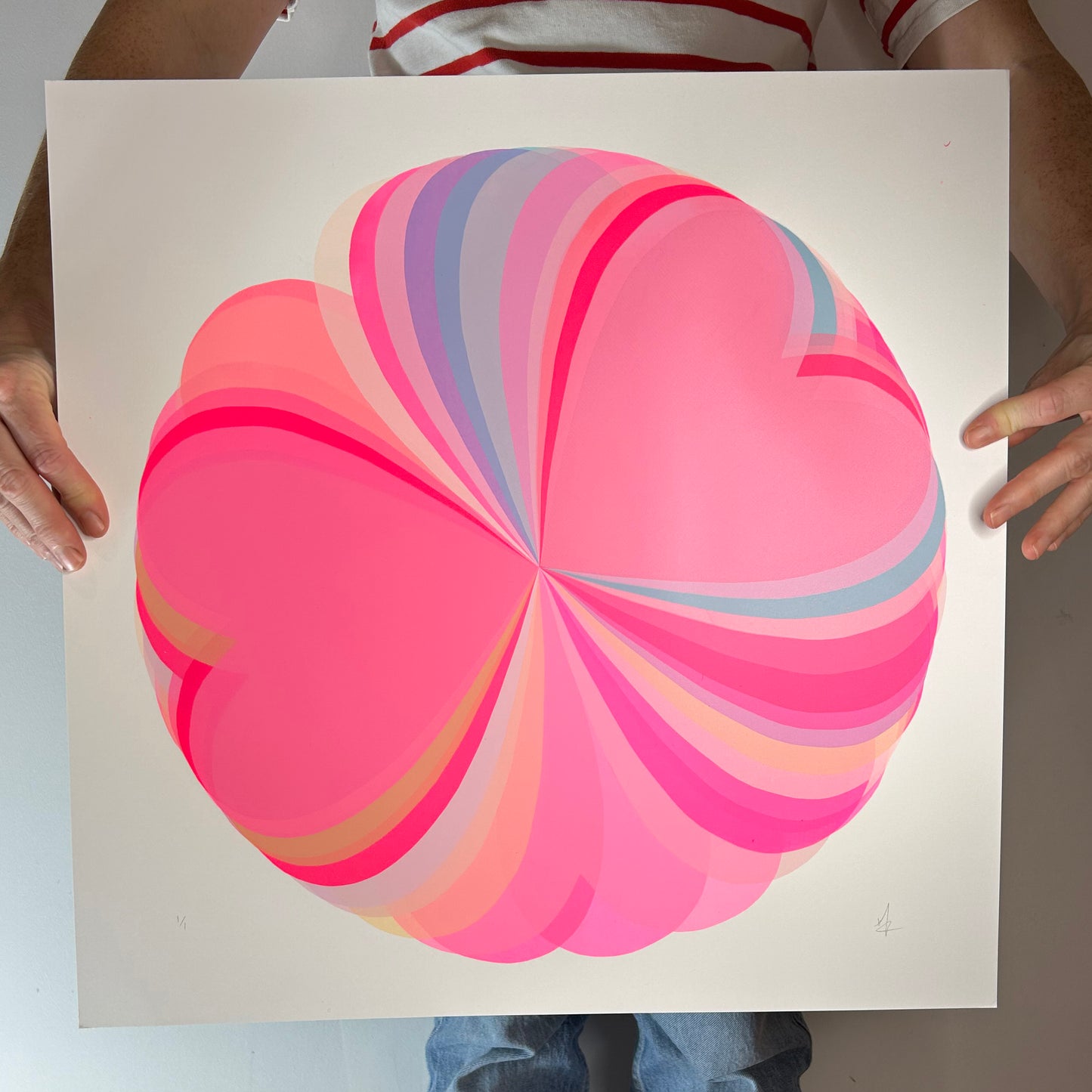 Abstract Hearts | Perfectly Pink