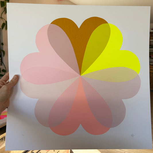 Large Hearts and Flowers | 2nd | Sherbet Lemon 2