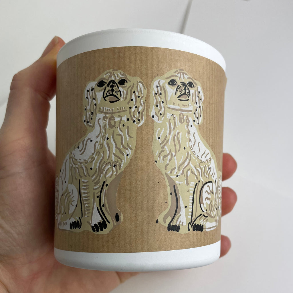 Hand Printed China Dogs (Brown) | CANDLE