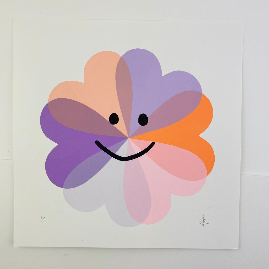 Happy Flower | Orange & Lilac
