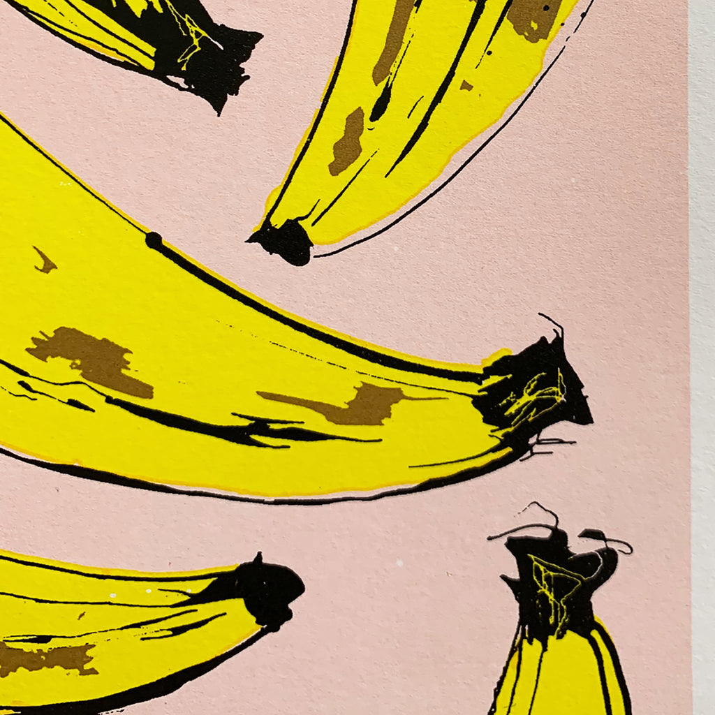Banana Screen Print, Hannah Carvell