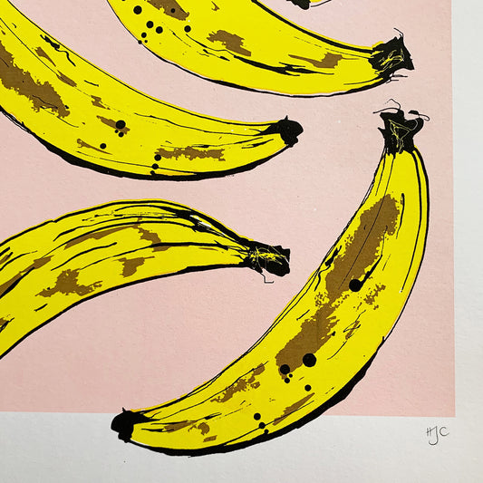 Banana Screen Print | Pink