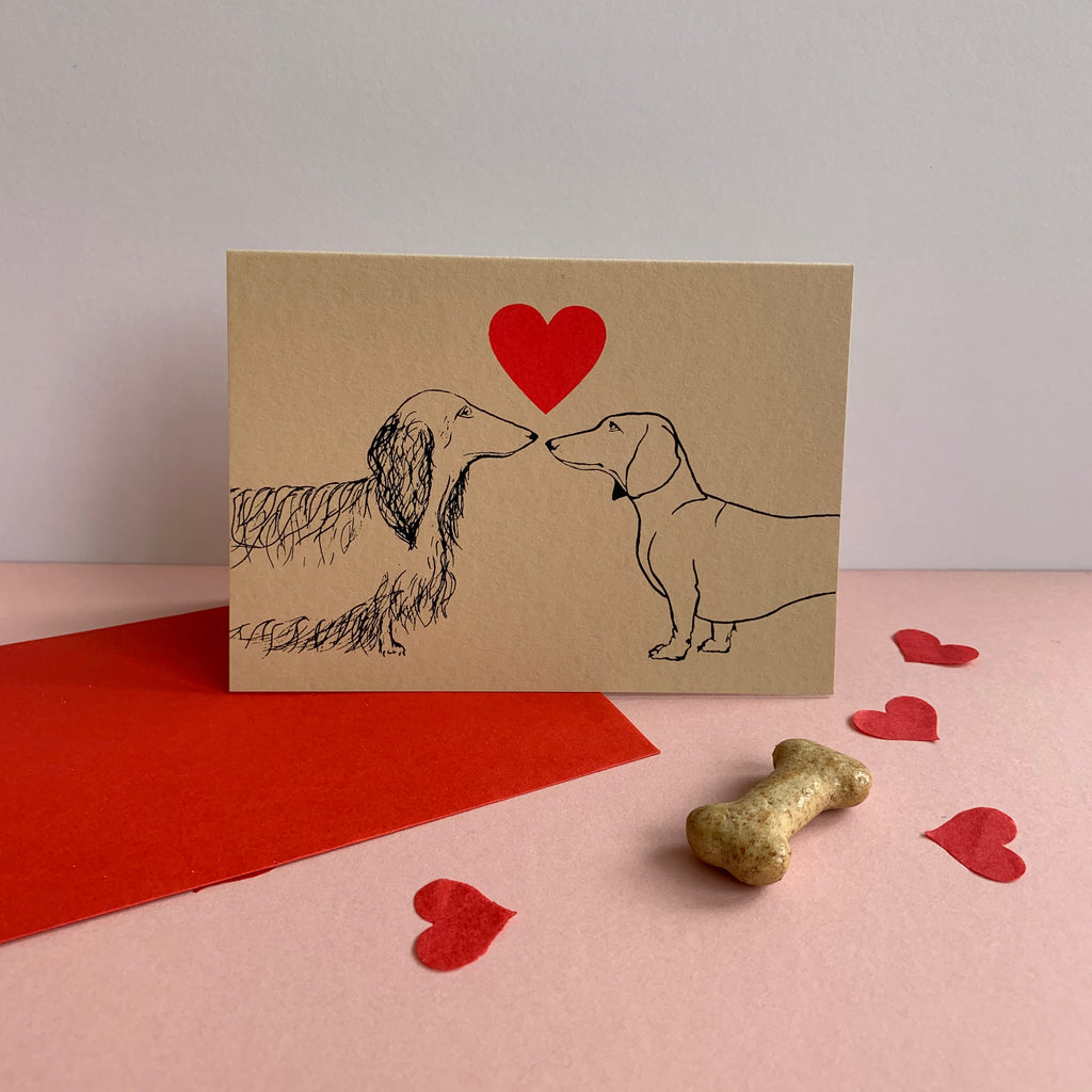 Love is in the Air | Double Dachshund | Stone