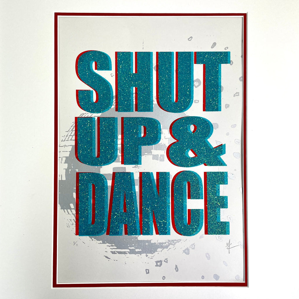 FRAMED | SHUT UP & DANCE | Glitter | Disco Ball