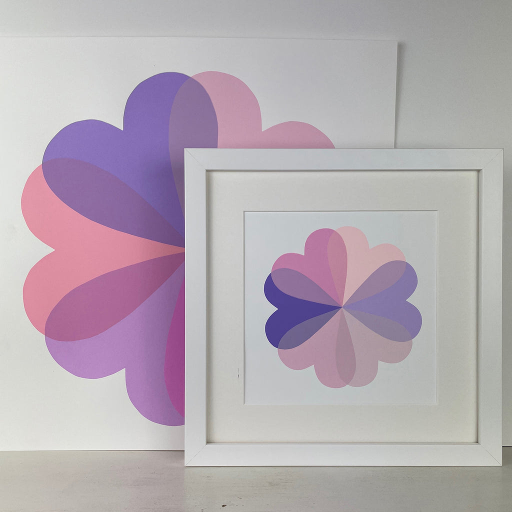 Small HEARTS & FLOWERS | Mini Lilac