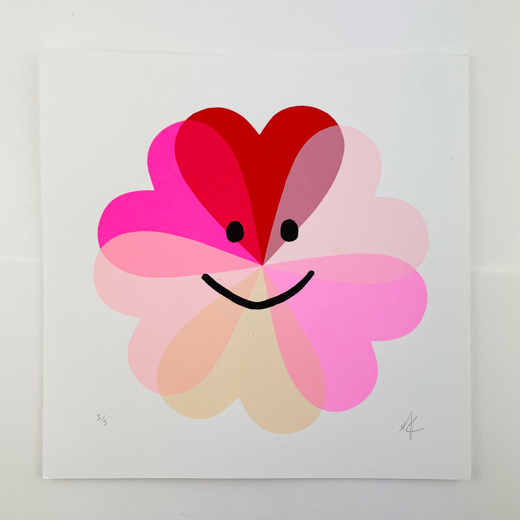 Happy Flower | Red & Pink
