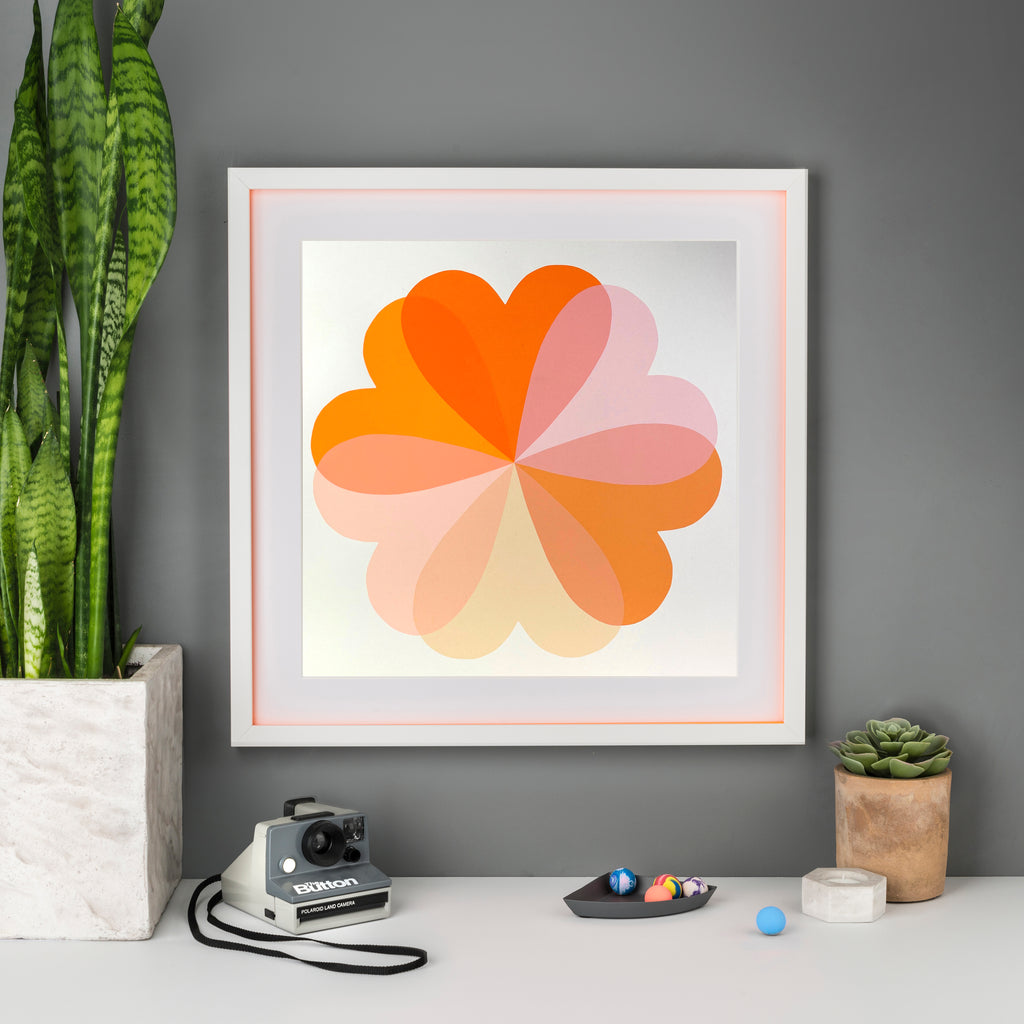 Hearts & Flowers | Large | Clementine